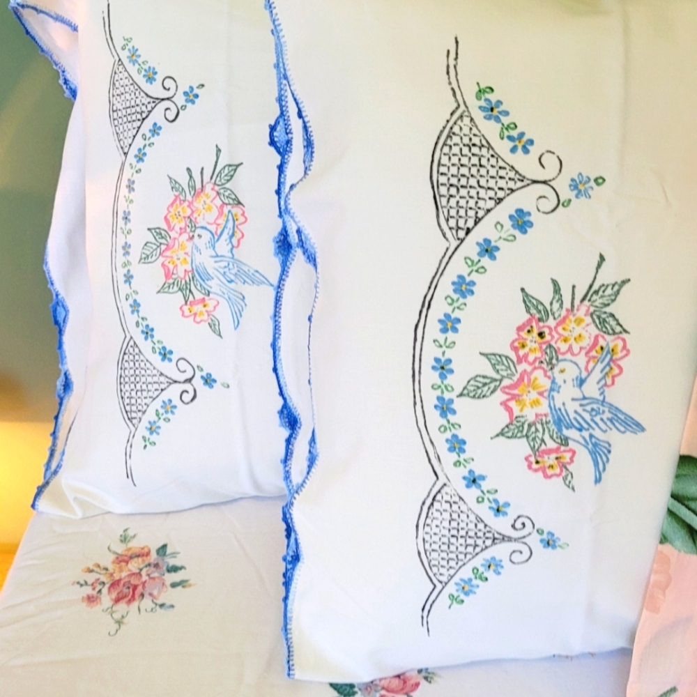 VINTAGE Full/Double Sz 5pc Bedding Curation - Picture 6 of 16
